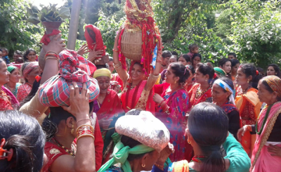 गौरा पर्वको आज तेस्रो दिन, गौरादेवीलाई घरघरमा भित्र्याइँदै